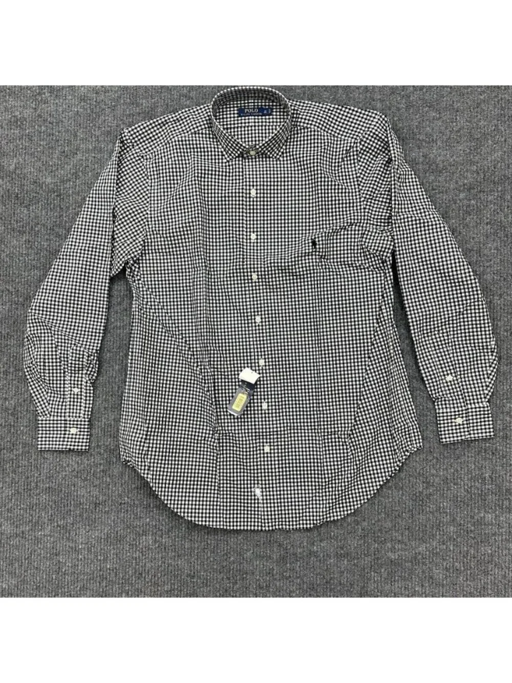Polo Ralph Lauren Long Sleeve Gingham Plaid Button Up Cotton Mens Large Tall NEW